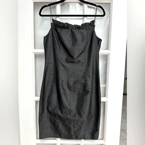 Vintage Marie St. Claire 100% Silk Black Formal Cocktail Party Dress Size 6 S